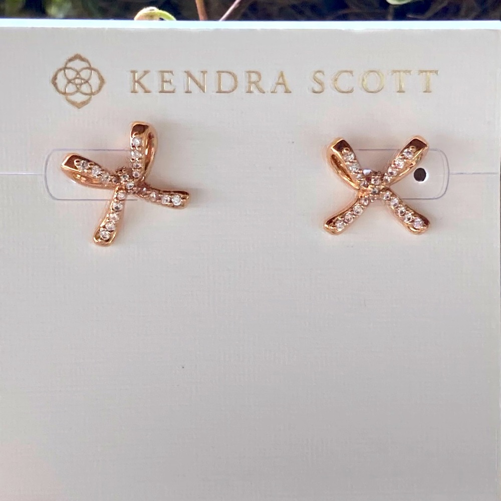 COPY - Sasha Studs - Kendra Scott NWT Rose Gold